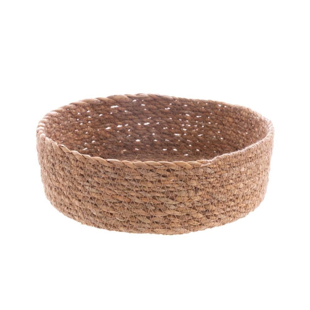 Encontraproduto.com.br - Conjunto 3 Cestos Redondos Retos de Fibra Natural - Wolff