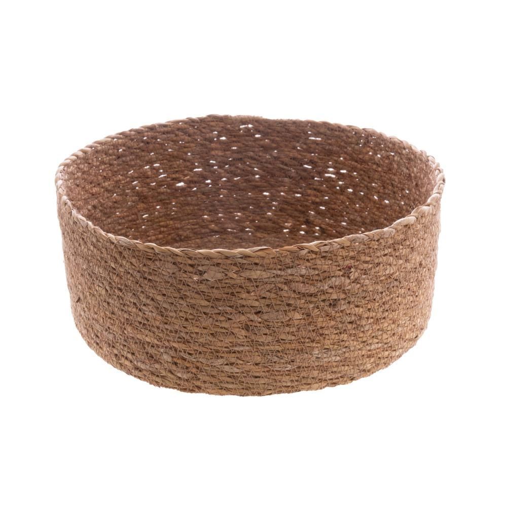 Encontraproduto.com.br - Conjunto 3 Cestos Redondos Retos de Fibra Natural - Wolff