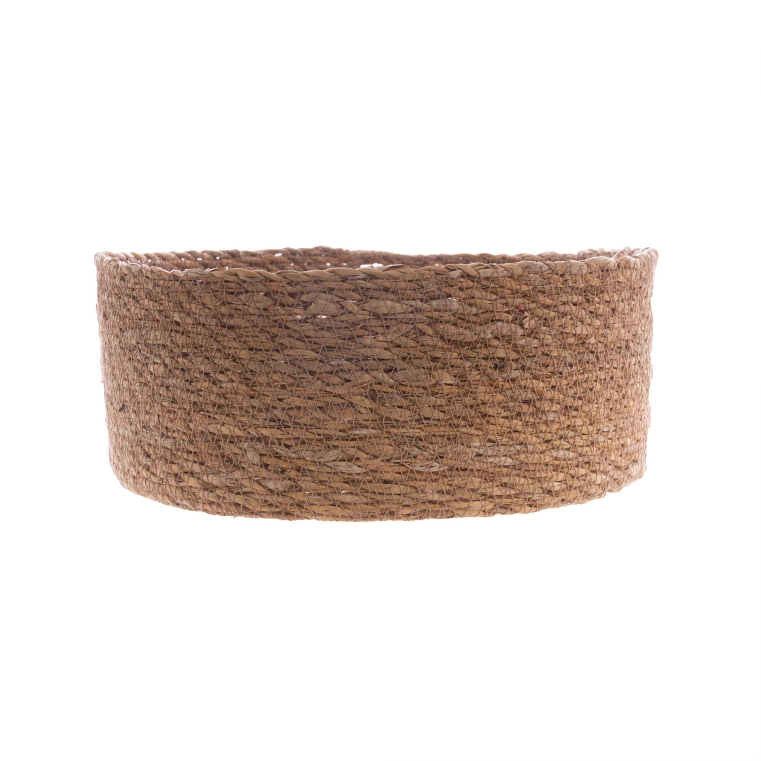 Encontraproduto.com.br - Conjunto 3 Cestos Redondos Retos de Fibra Natural - Wolff