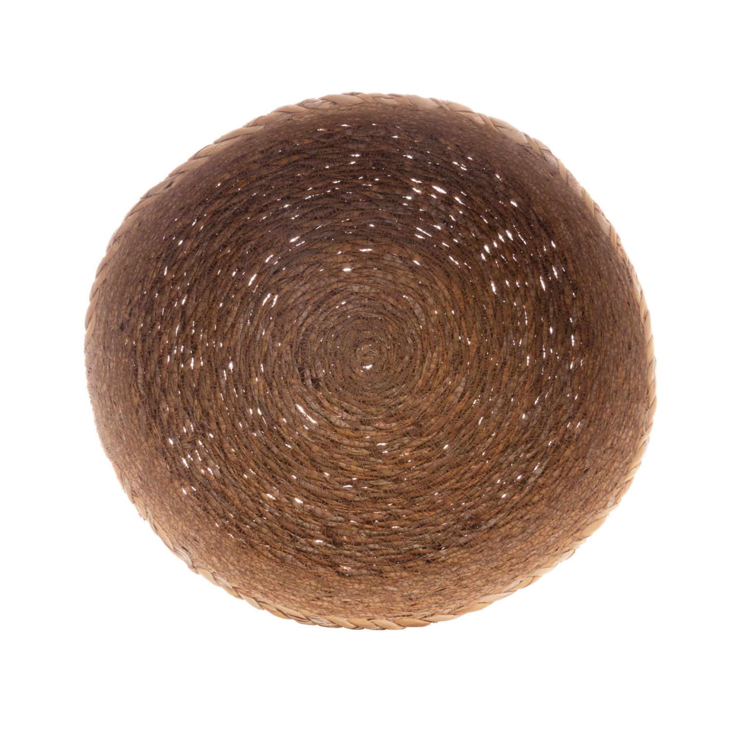 Encontraproduto.com.br - Conjunto 3 Cestos Redondos Retos de Fibra Natural - Wolff