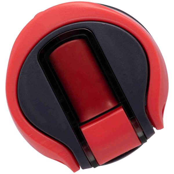 Encontraproduto.com.br - Garrafa Squeeze de Policarbonato Preta e Vermelha 830ml - Wolff