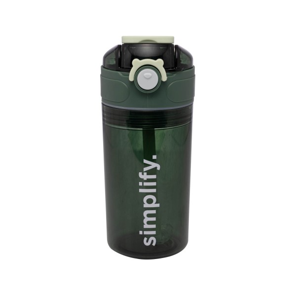 Encontraproduto.com.br - Garrafa Squeeze de Policarbonato com Porta Snack Verde 450ml - Wolff