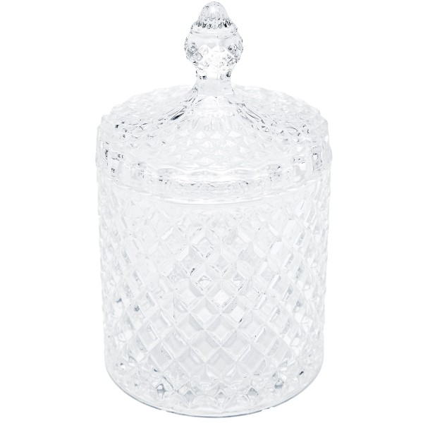 Encontraproduto.com.br - Potiche de Cristal com Tampa Litt Wolff 17,5X10,5Cm - 29582 - Rojemac