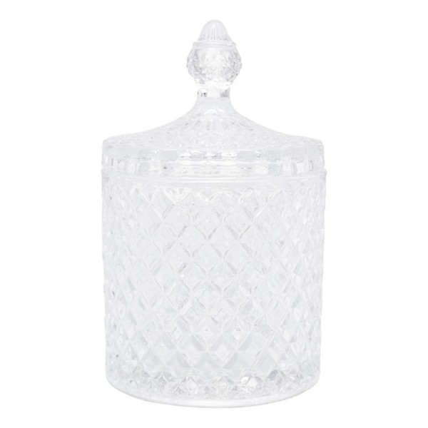 Encontraproduto.com.br - Potiche de Cristal com Tampa Litt Wolff 17,5X10,5Cm - 29582 - Rojemac