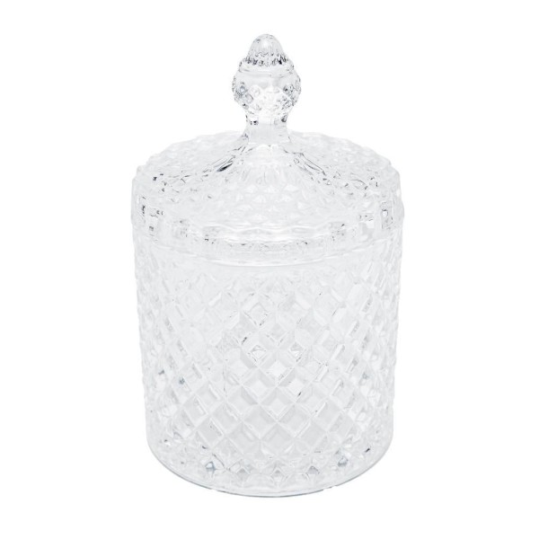 Encontraproduto.com.br - Potiche de Cristal com Tampa Litt Wolff 17,5X10,5Cm - 29582 - Rojemac