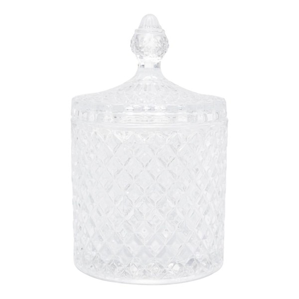 Encontraproduto.com.br - Potiche de Cristal com Tampa Litt Wolff 17,5X10,5Cm - 29582 - Rojemac