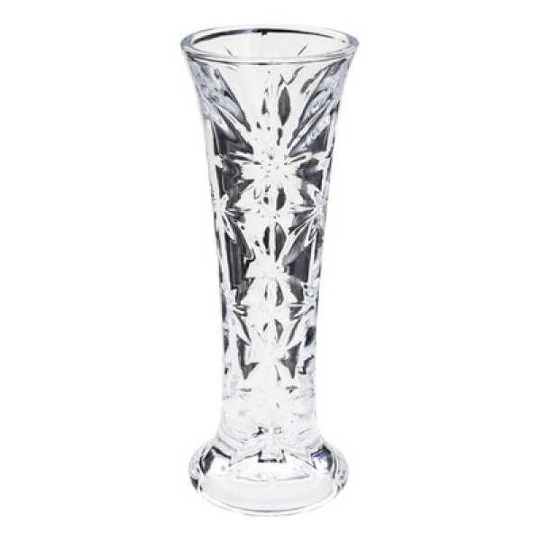 Vaso solitário em vidro Prestige Pétalas 15x5,5cm