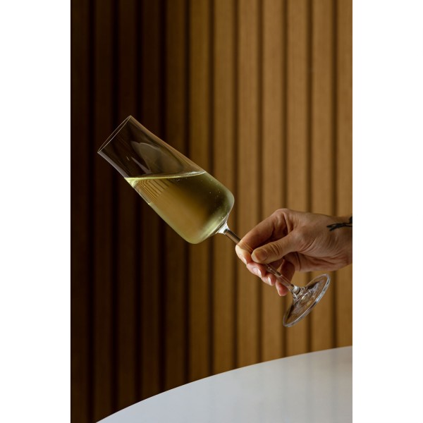 Encontraproduto.com.br - Conjunto 6 Taças para Champanhe De Cristal Ecológico Alex 210Ml - Wolff