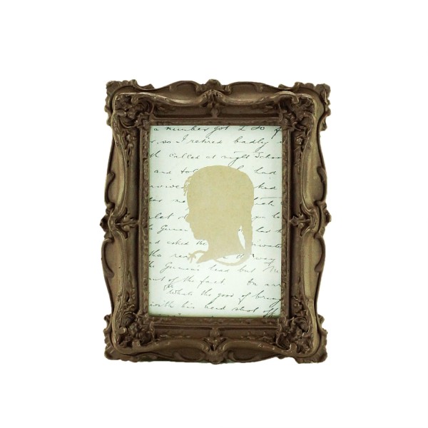 Encontraproduto.com.br - Marcador de Lugar de Resina Marrom 6cm x 9cm - Wolff
