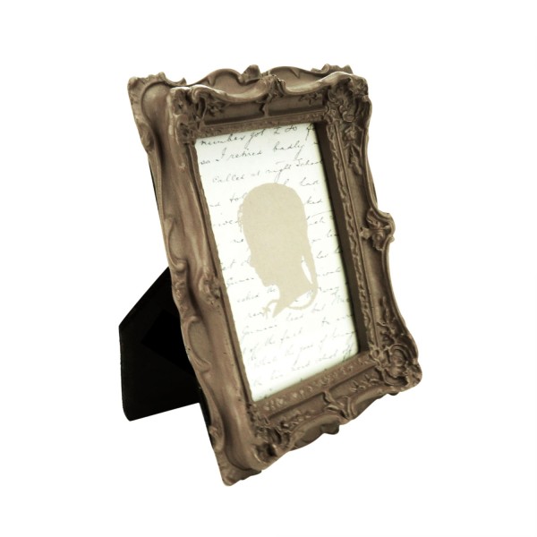 Encontraproduto.com.br - Marcador de Lugar de Resina Marrom 6cm x 9cm - Wolff