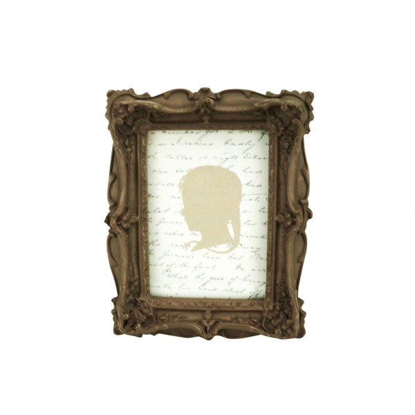Encontraproduto.com.br - Marcador de Lugar de Resina Marrom 6cm x 9cm - Wolff
