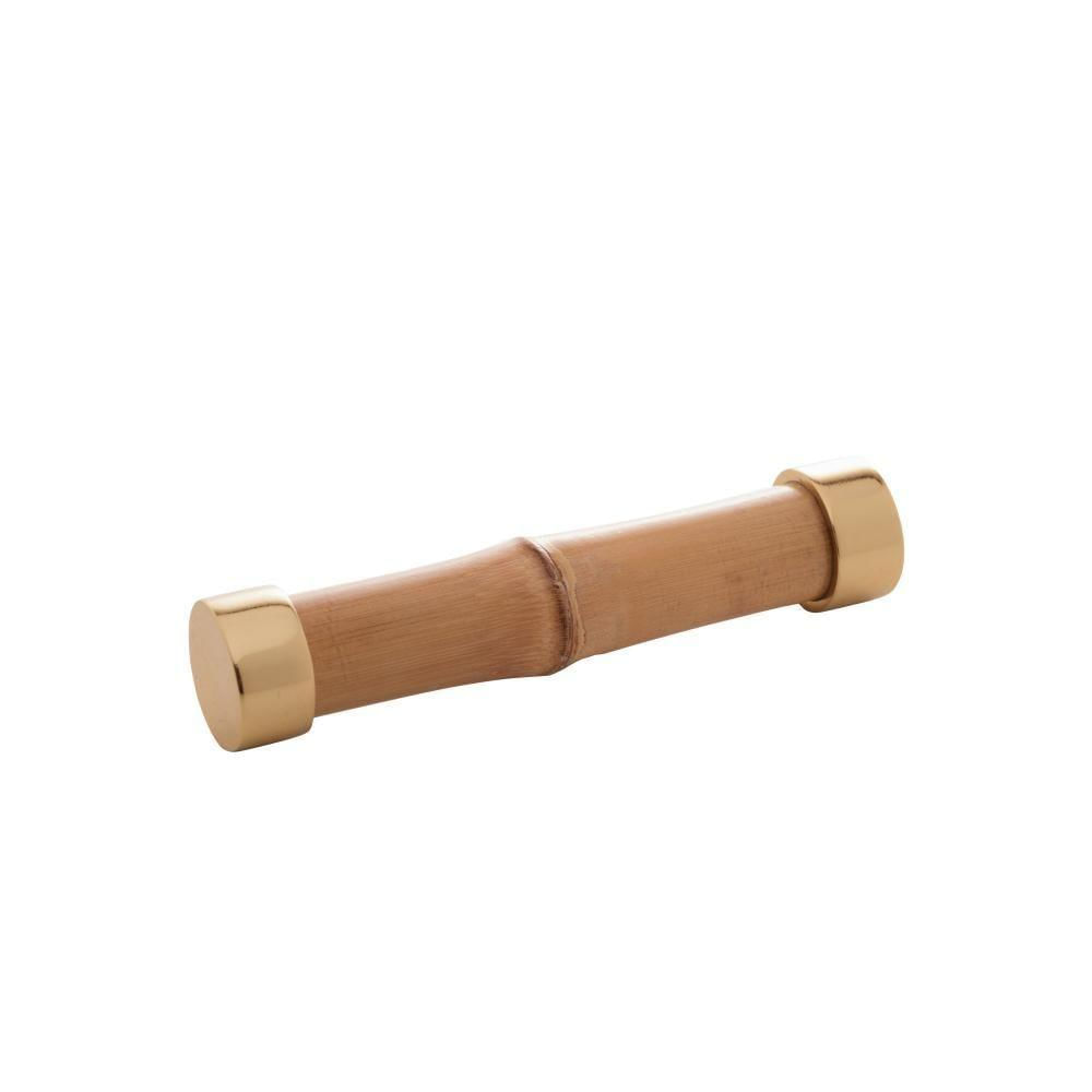 Conjunto 4 Descansos para Talheres de Bambu Dourado 8cm - Wolff