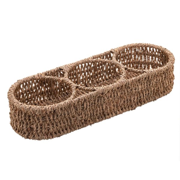 Encontraproduto.com.br - Porta Condimentos E Temperos De Sisal 36cm X 13cm X 7cm - Wo