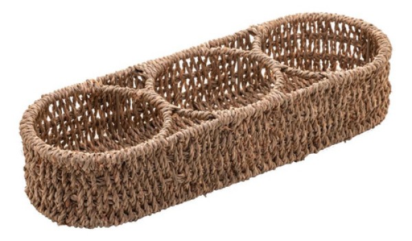 Encontraproduto.com.br - Porta Condimentos E Temperos De Sisal 36cm X 13cm X 7cm - Wo