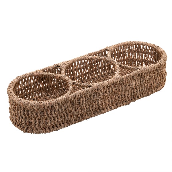 Encontraproduto.com.br - Porta Condimentos E Temperos De Sisal 36cm X 13cm X 7cm - Wo