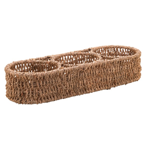 Encontraproduto.com.br - Porta Condimentos E Temperos De Sisal 36cm X 13cm X 7cm - Wo