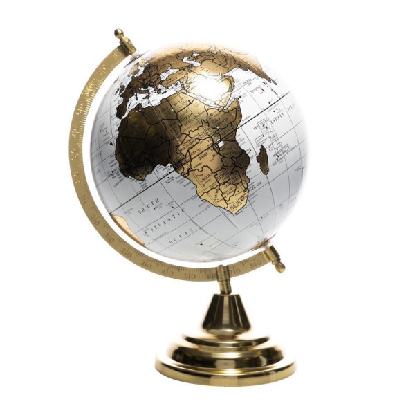 Globo Decorativo E Metal 13cm x 20cm x 32Cm
