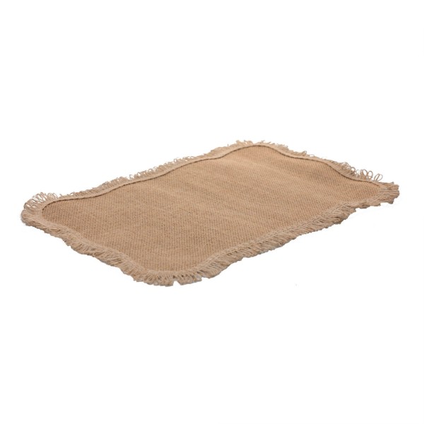 Encontraproduto.com.br - Lugar Americano de Fibra Natural Juta 45cm x 30cm - Wolff