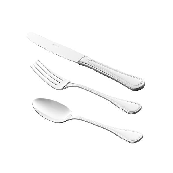 Encontraproduto.com.br - Faqueiro em aço inox com estojo Wolff Avalon 75 peças