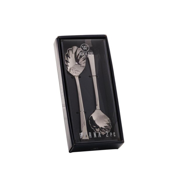 Encontraproduto.com.br - Jogo de Colheres para Açúcar Aço Inox 2 Peças