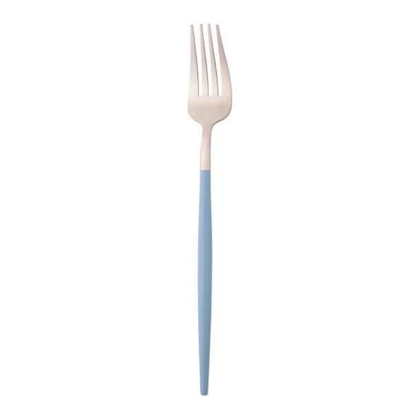 Encontraproduto.com.br - Faqueiro 24 Peças de Aço Inox Kyoto Champanhe e Mint - Wolff