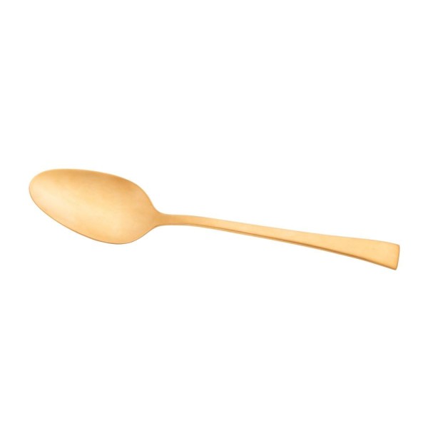 Encontraproduto.com.br - Conjunto 6 Colheres para Mesa de Aço Inox Berna Dourado Fosco - Wolff