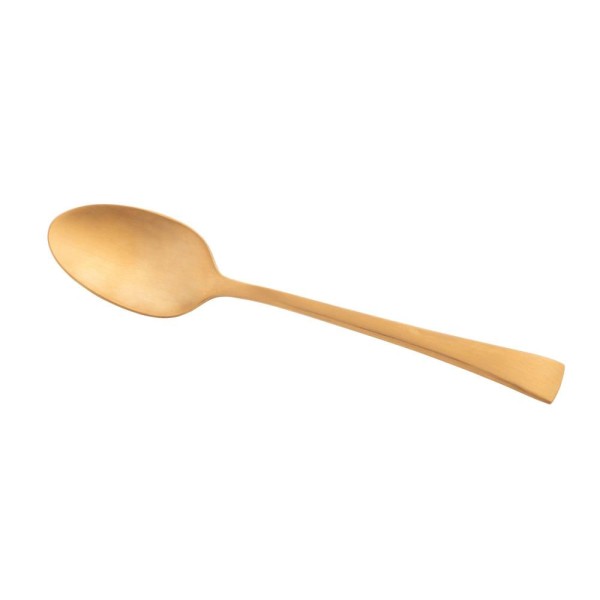 Encontraproduto.com.br - Conjunto 6 Colheres para Mesa de Aço Inox Berna Dourado Fosco - Wolff