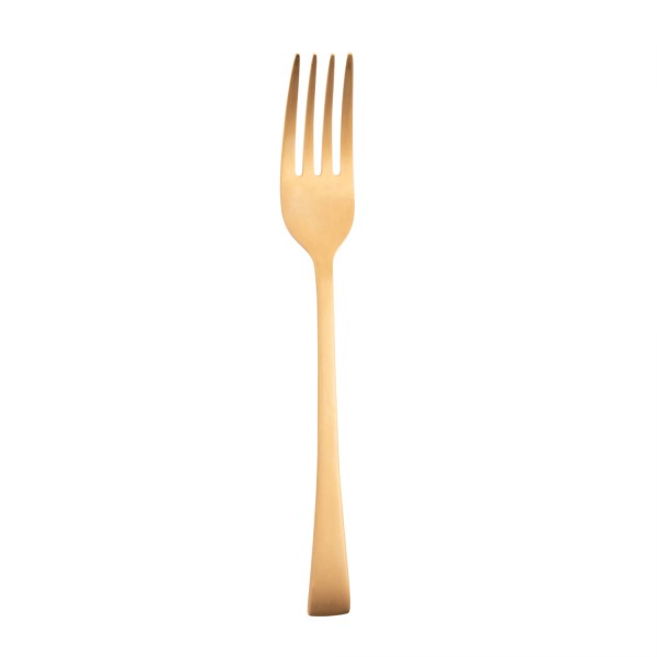 Encontraproduto.com.br - Conjunto de 6 Garfos de Sobremesa Wolff Berna Dourado Fosco de Aço Inox
