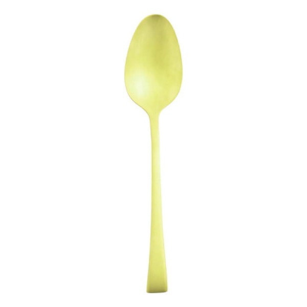 Encontraproduto.com.br - Conjunto 6 Colheres de Sobremesa de Aço Inox Berna Champanhe Fosco - Wolff