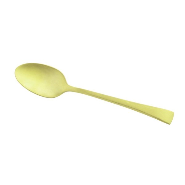Encontraproduto.com.br - Conjunto 6 Colheres de Sobremesa de Aço Inox Berna Champanhe Fosco - Wolff