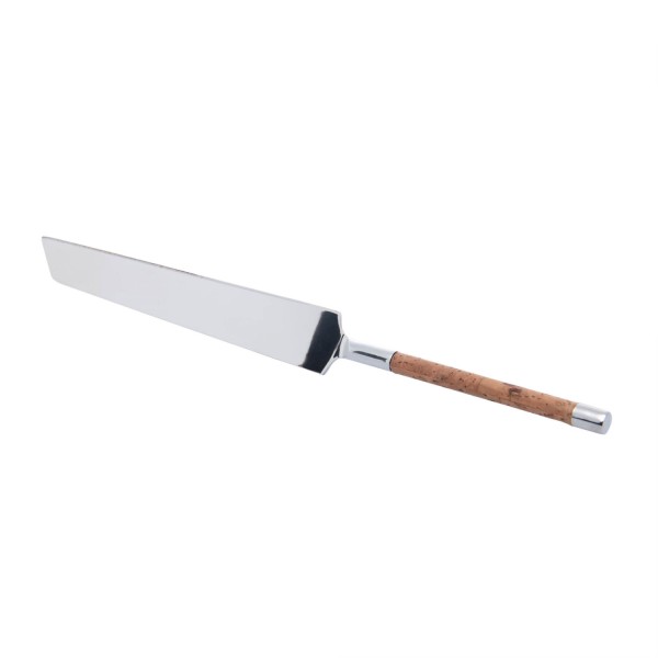 Encontraproduto.com.br - Conjunto 2 Peças para Bolo de Aço Inox com Cabo de Cortiça - Wolff