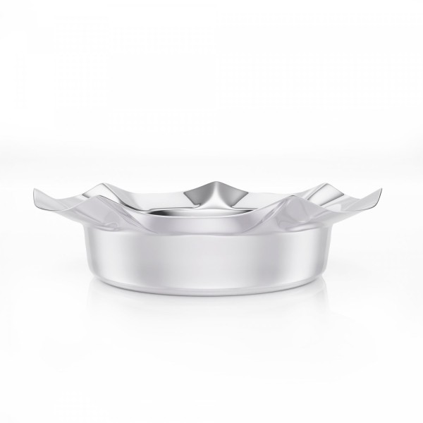 Encontraproduto.com.br - Centro de Mesa de Aço Inox Bonbon Prateado 28,5cm x 7,5cm - Wolff
