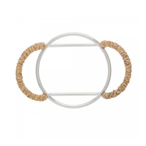 Encontraproduto.com.br - Açucareiro Em Inox Com Alça Em Sisal Nature 14x8cm Wolff