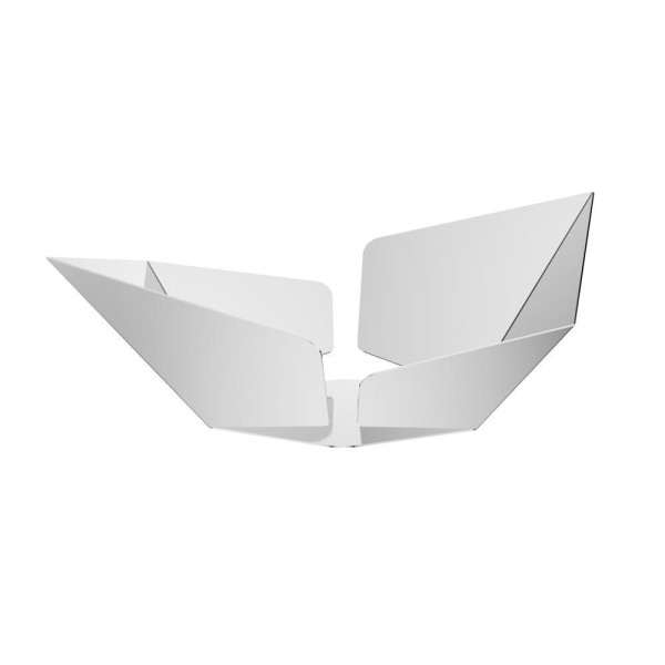 Encontraproduto.com.br - Centro de Mesa de Aço Inox Origami 40cm x 31cm x 11cm - Wolff
