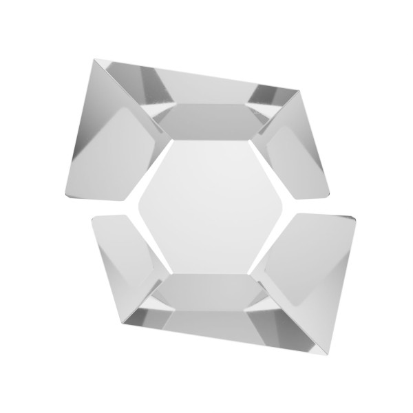 Encontraproduto.com.br - Centro de Mesa de Aço Inox Origami 40cm x 31cm x 11cm - Wolff