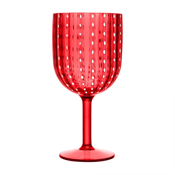 Encontraproduto.com.br - Conjunto 6 Taças de Acrílico Orquídea Vermelha 350ml - Wolff