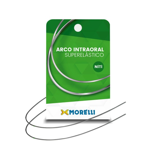 Encontraproduto.com.br - 50.72.011 Arco Intraoral Superelástico Médio Niti Retangular 0,40x0,55mm (.016