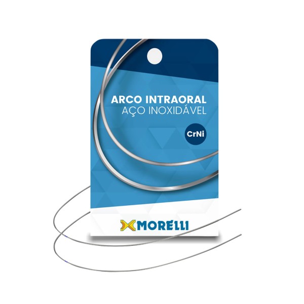 Encontraproduto.com.br - 50.70.003 Arco Intraoral Inferior Crni Redondo 0,45mm (.018