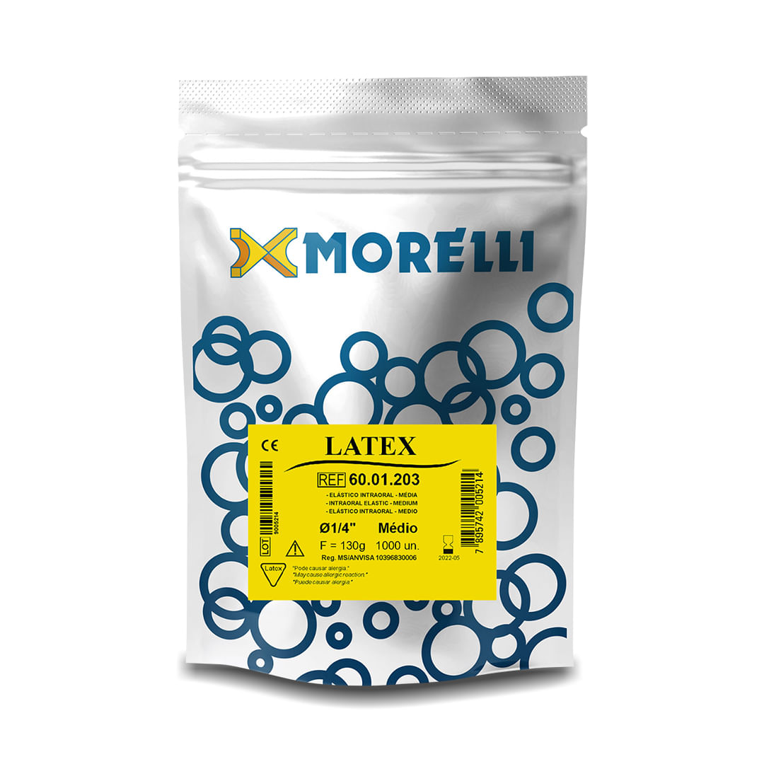Encontraproduto.com.br - 60.01.203 Elástico Intraoral Látex Médio 1/4 - Morelli