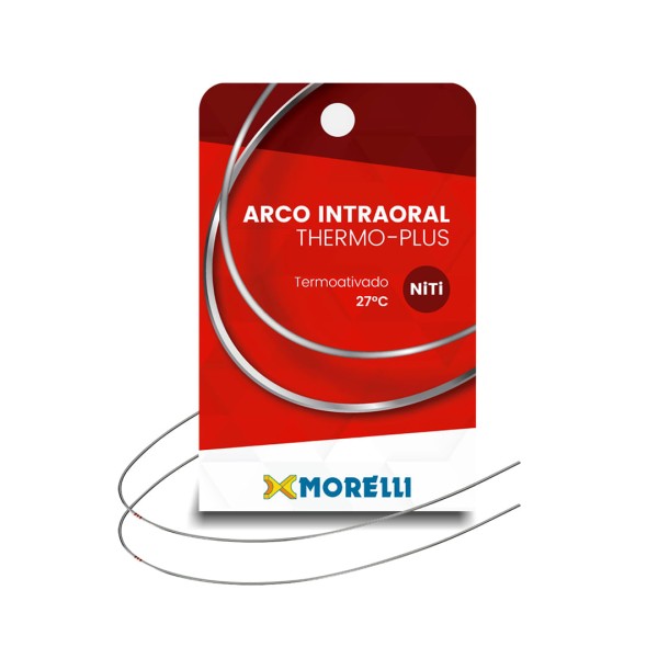 50.72.227 Arco Intraoral Thermo-Plus Médio Niti Retangular 0,48x0,63mm - Morelli