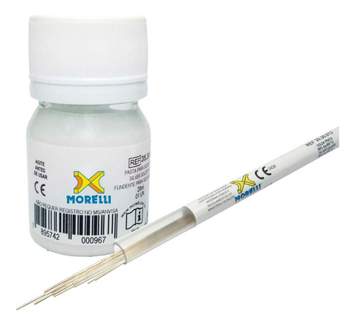 Encontraproduto.com.br - 35.30.013 Solda De Prata 0,8mm Vareta com 10 - Morelli