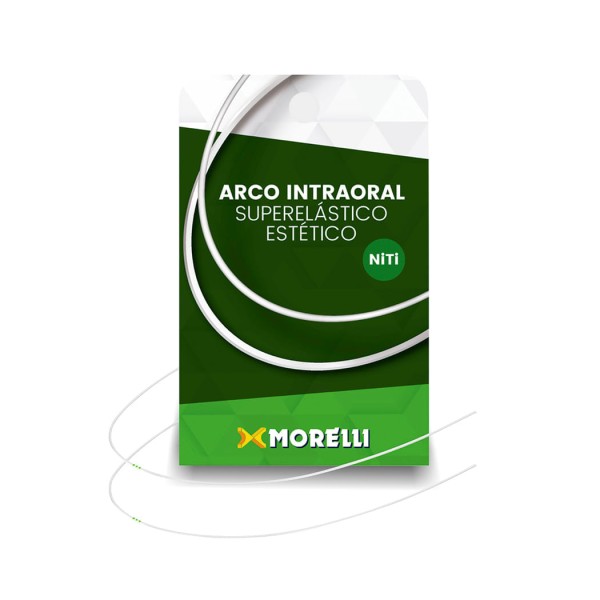 Encontraproduto.com.br - 50.72.036 Arco Intraoral Estético Superelástico Médio Niti  0,43x0,63mm - Morelli