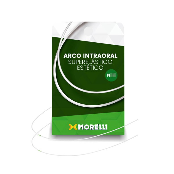Encontraproduto.com.br - 50.72.036 Arco Intraoral Estético Superelástico Médio Niti  0,43x0,63mm - Morelli