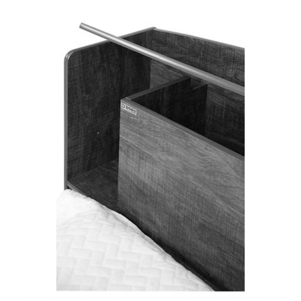 Encontraproduto.com.br - Cama Solteiro Milênio Plus C/ Baú E Box Com 2 Gavetas Ddoro Cinamomo
