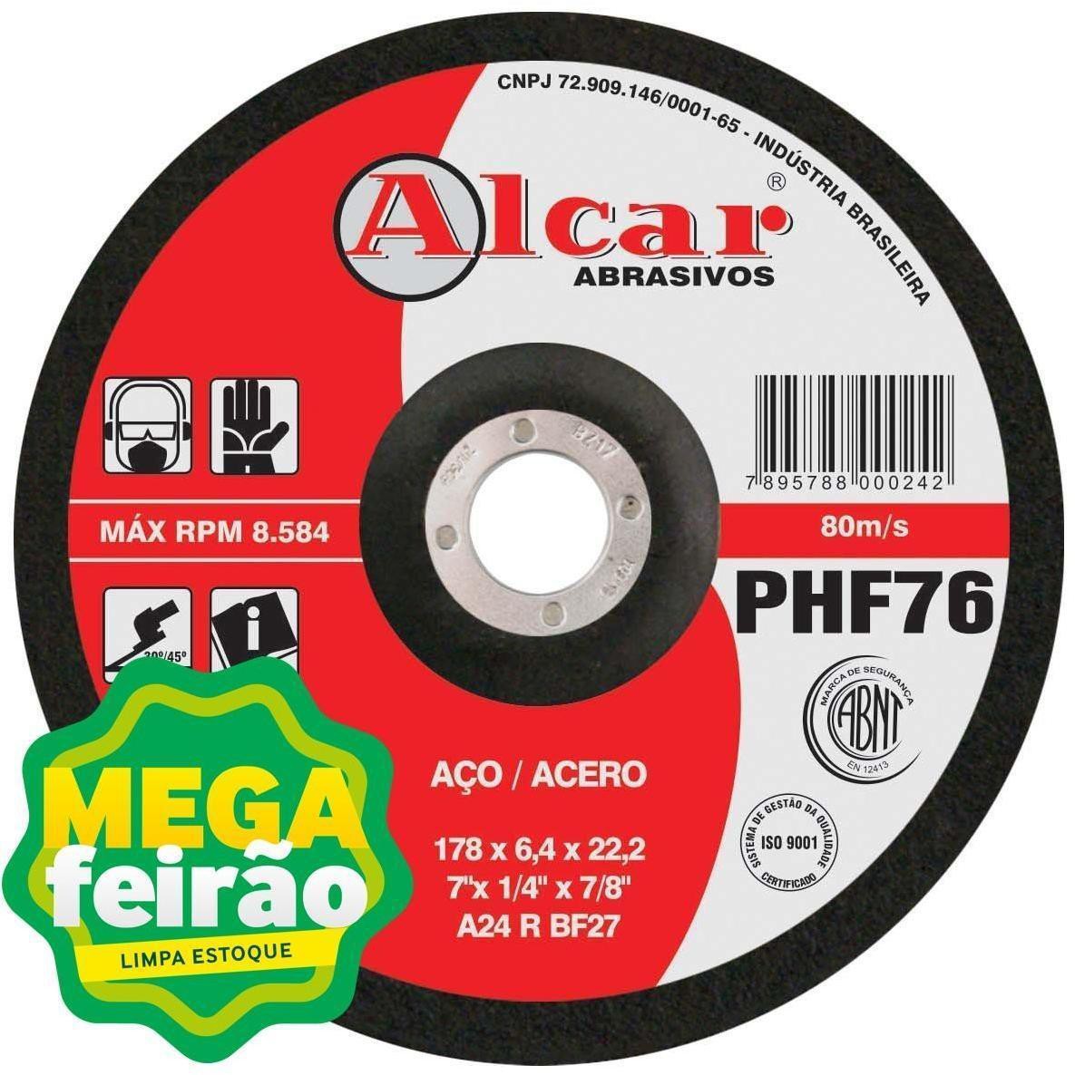 Disco de Desbaste Alcar 228x6.4x22.2mm PHF-96