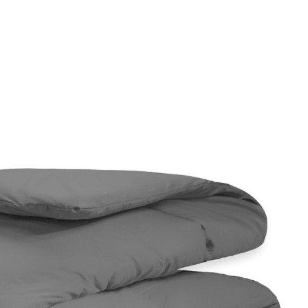 Encontraproduto.com.br - Edredom Solteiro Dupla Face Liso Percal Tous Les Jours Cinza