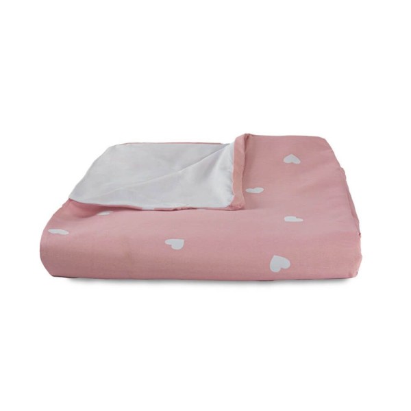 Encontraproduto.com.br - Capa Duvet Para Edredom King Essencialle Com Ziper 1 Peça Corações