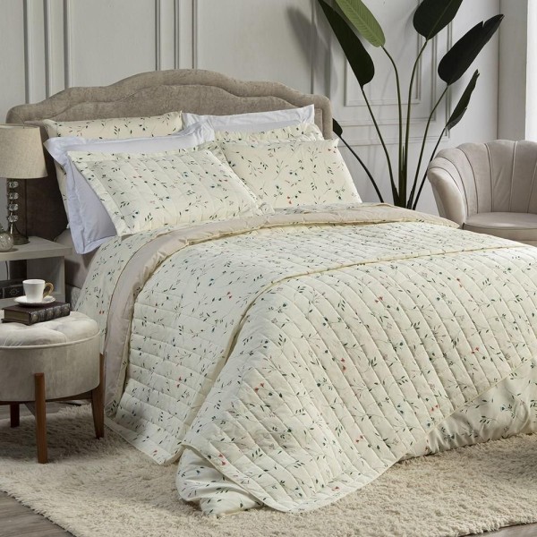 Encontraproduto.com.br - Cobre Leito Queen Classic Estampado 160 Fios 3 Peças Marquesa