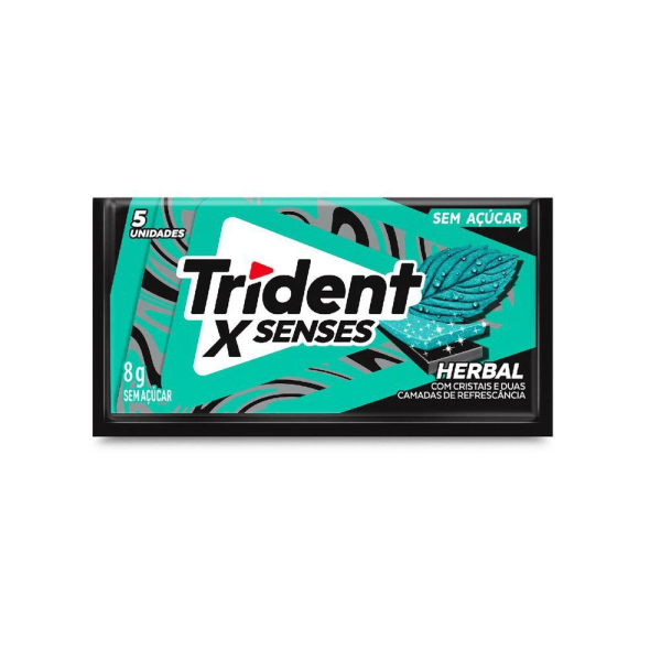 Encontraproduto.com.br - Goma de Mascar Trident Herbalfresh c/21 - Adams