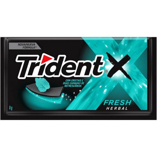 Encontraproduto.com.br - Goma de Mascar Trident Herbalfresh c/21 - Adams